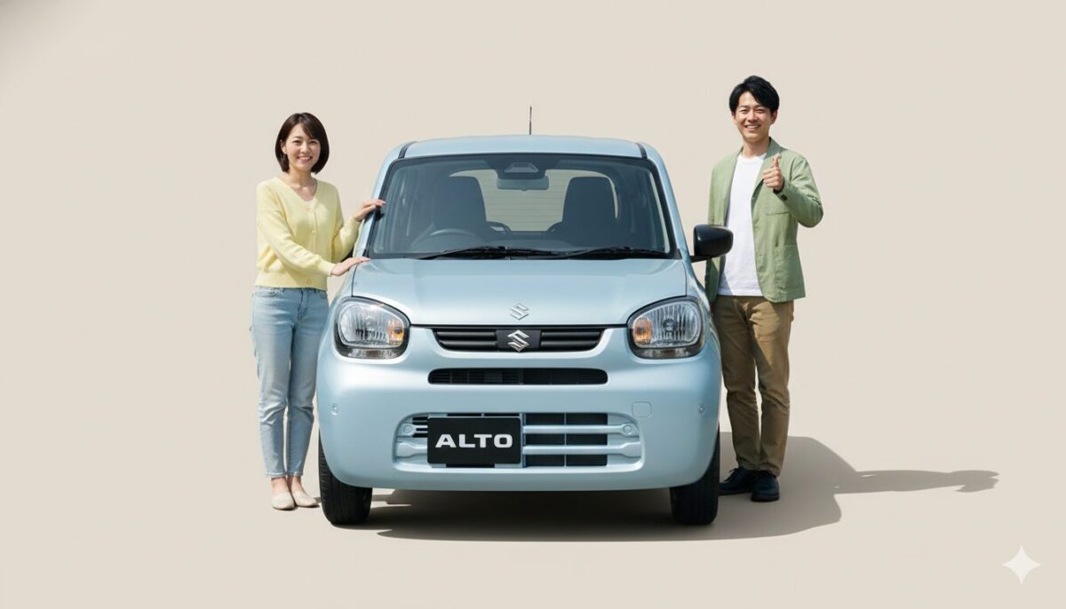 アルトの横んで満足げな表情を浮かべる男女