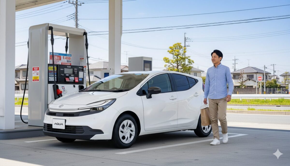 アクアは満タンで何キロ走る？何リットル入っていくらになる？