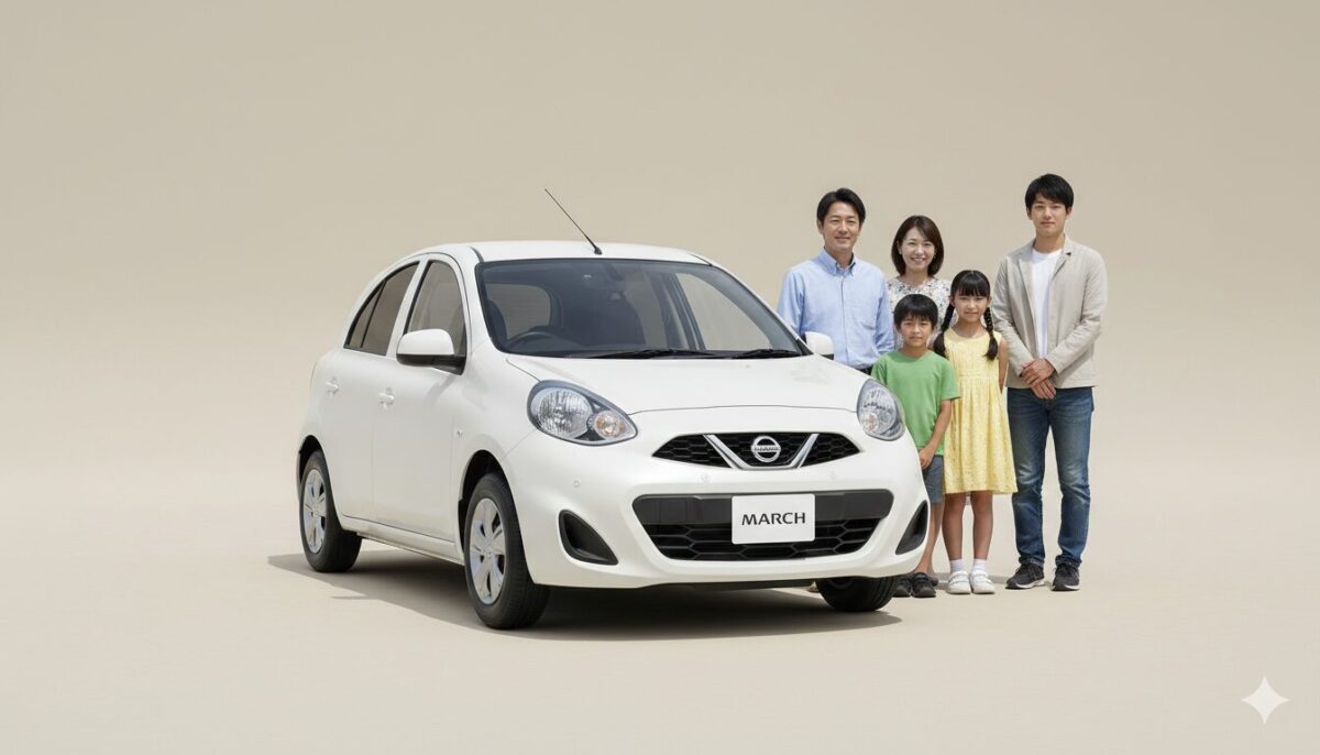 日産マーチは何人乗り？5人乗りは狭いか生のデータで検証！