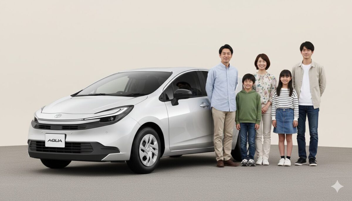 アクアは何人乗り？５人乗りで子供・チャイルドシートも安心