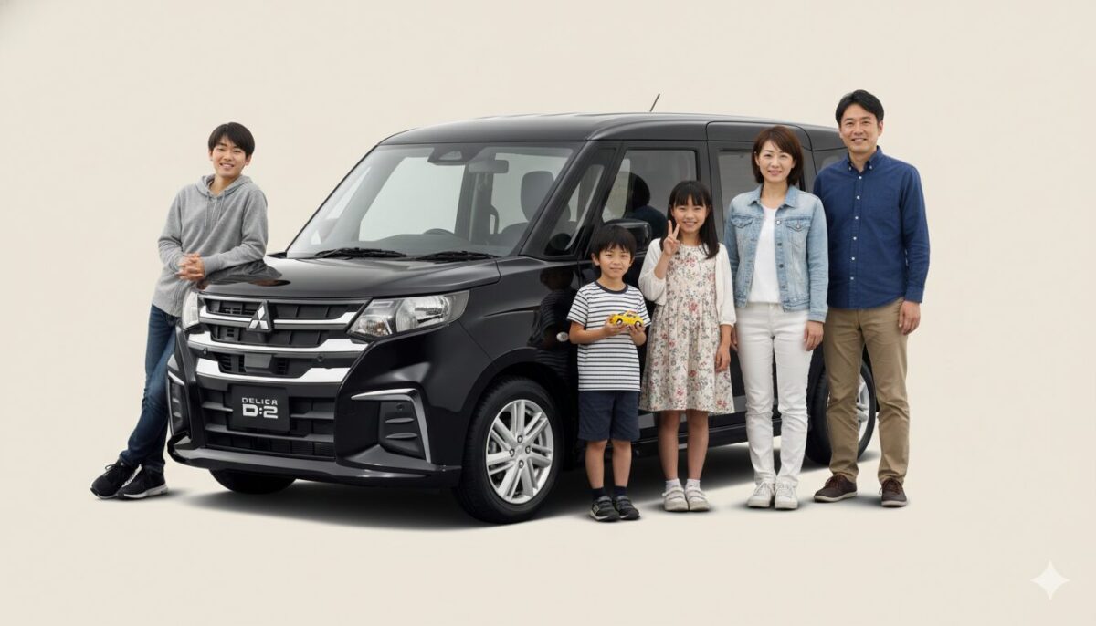 デリカD:2は何人乗り？5人乗りだけど快適な人数は別な件