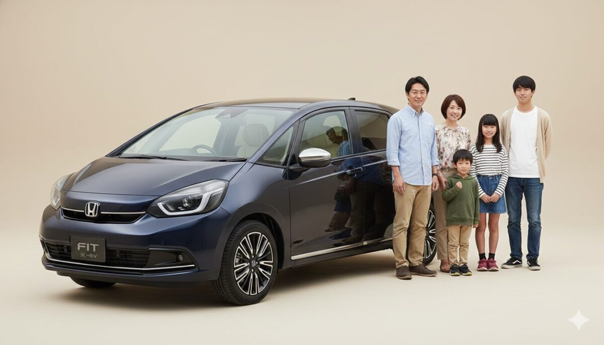 フィットは何人乗り？子供がいる5人家族に最適か徹底検証！