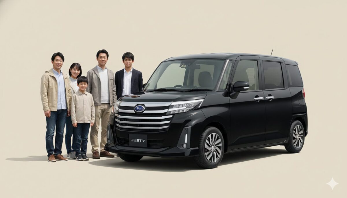 ジャスティは何人乗りか、正解は5人乗り！快適な家族構成は？