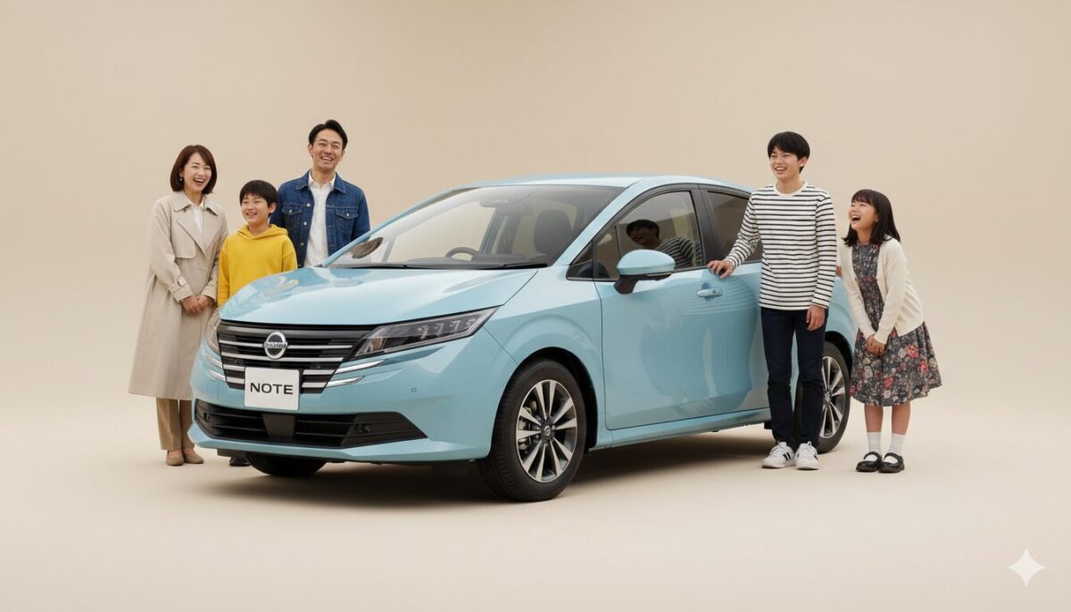 ノートは何人乗り？5人乗りは狭いか、子供込みの適性人数