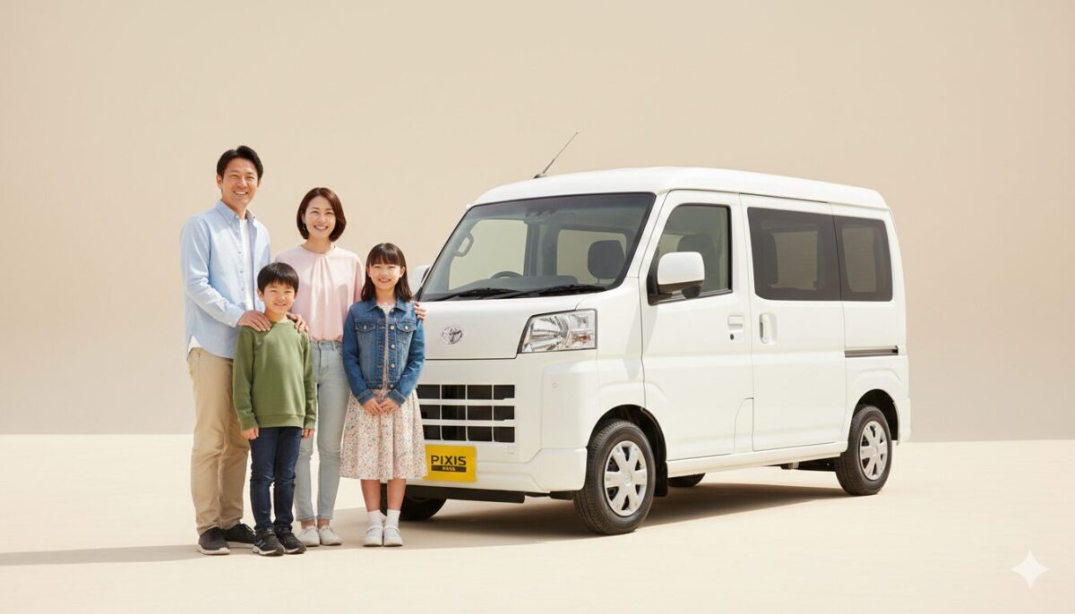 ピクシスバンは何人乗り？基本2人で後席を含めると4人まで