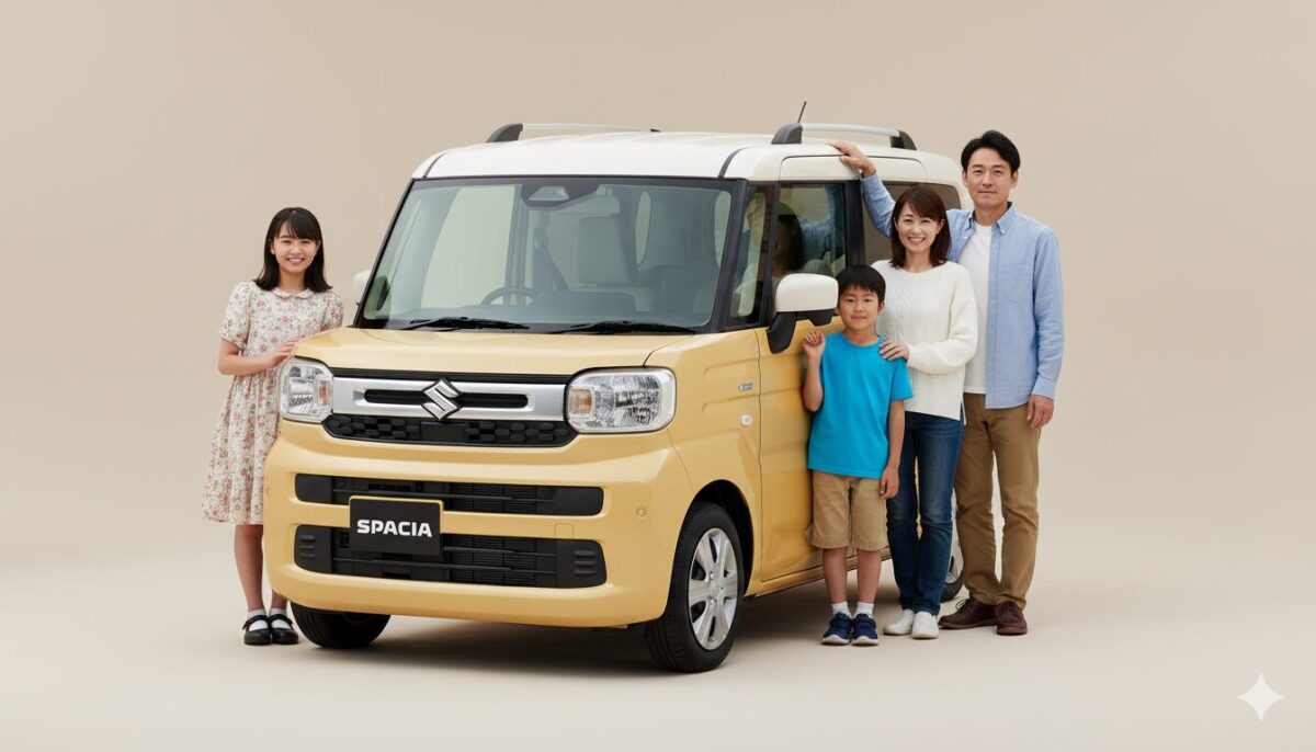 スペーシアとカスタムは何人乗り？大人4人子供1人はOK?