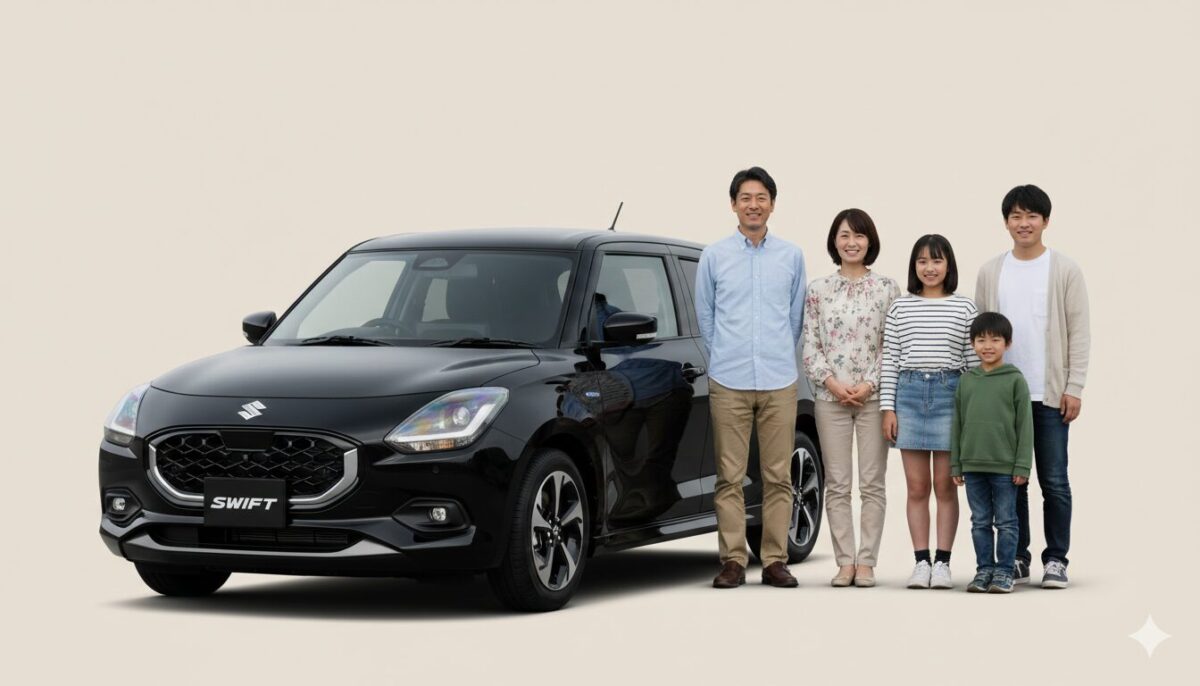 スイフトは何人乗り？定員は5人！実際に乗ると狭いか快適か