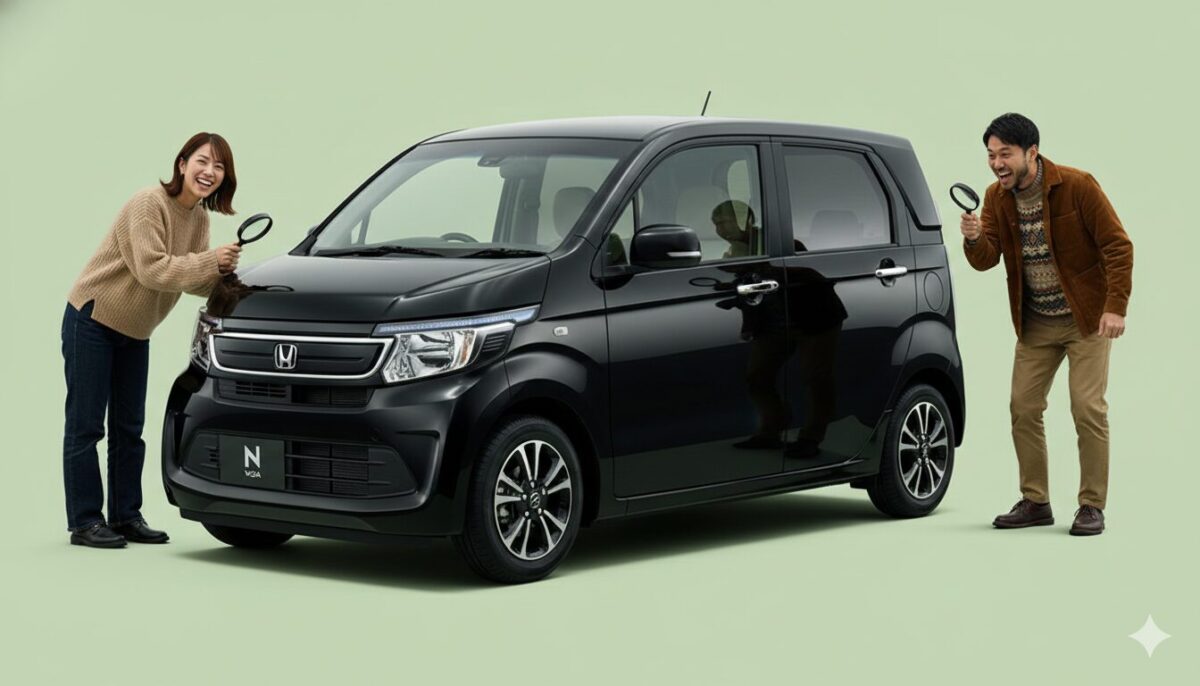 N-WGNをチェックする男女