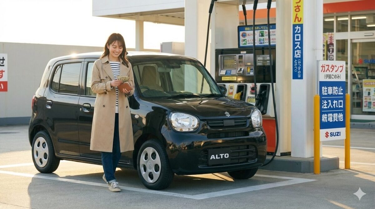 アルトのガソリン満タンの値段＆タンク容量は何リットル？