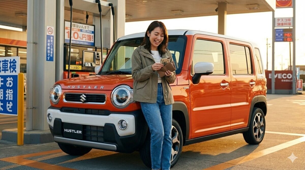 ハスラーはガソリン満タンでいくら？走行距離は？諸々まとめ