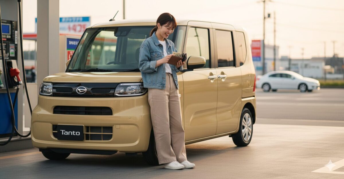 タントはガソリン満タンで何リットル？いくら？走行距離まとめ