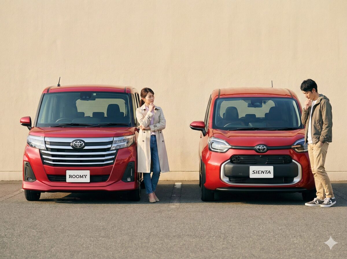 シエンタとルーミーのどちらにするか迷う夫婦