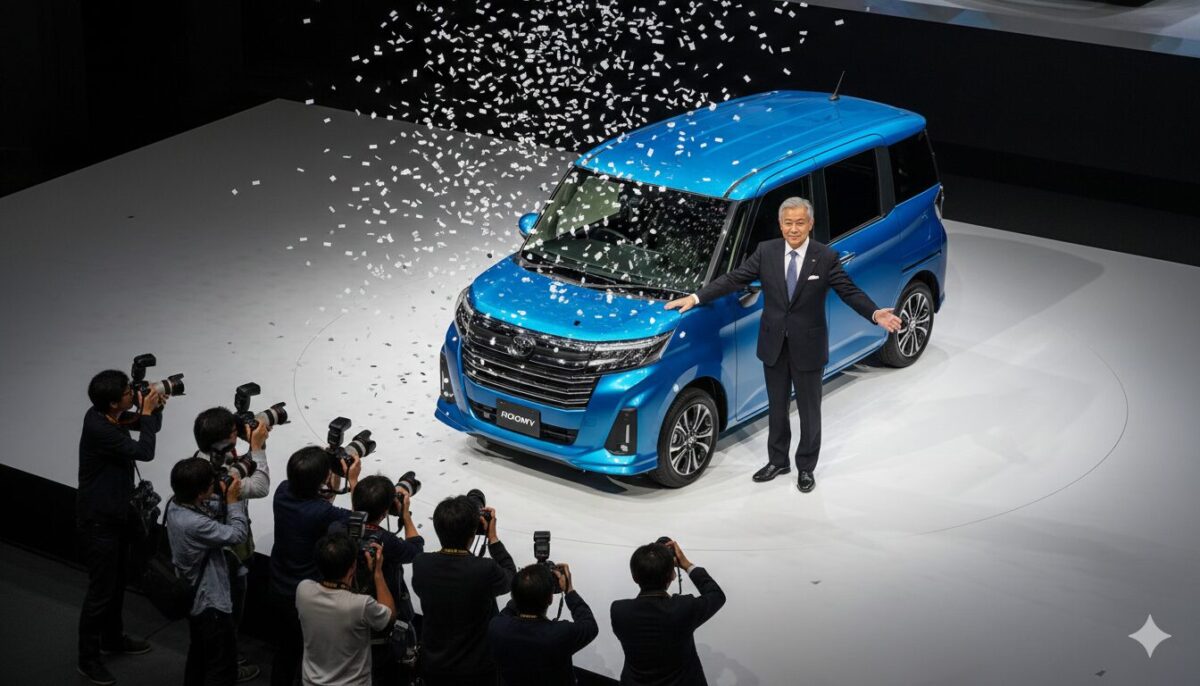 ルーミーを発表するステージの様子